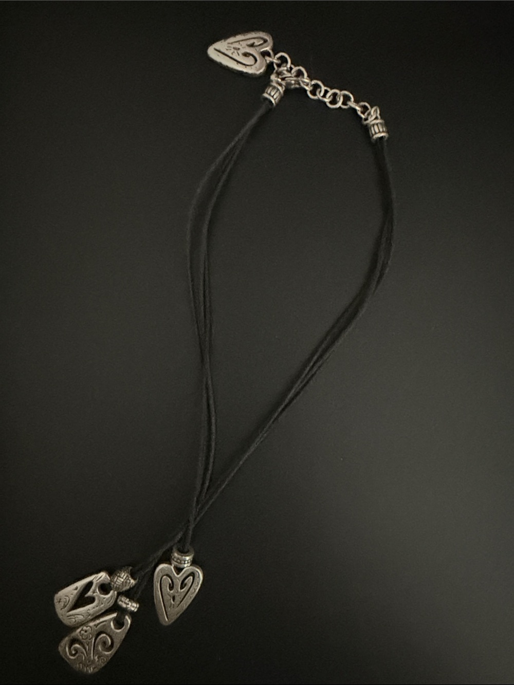 Brighton Silver-Tone Heart & Scroll Pendant Necklace - Picture 4 of 5